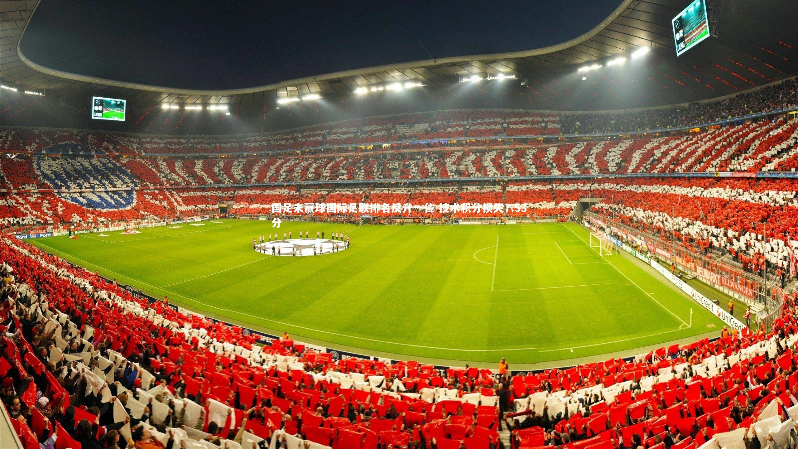 国足未赢球国际足联排名反升一位 技术积分损失7.53分